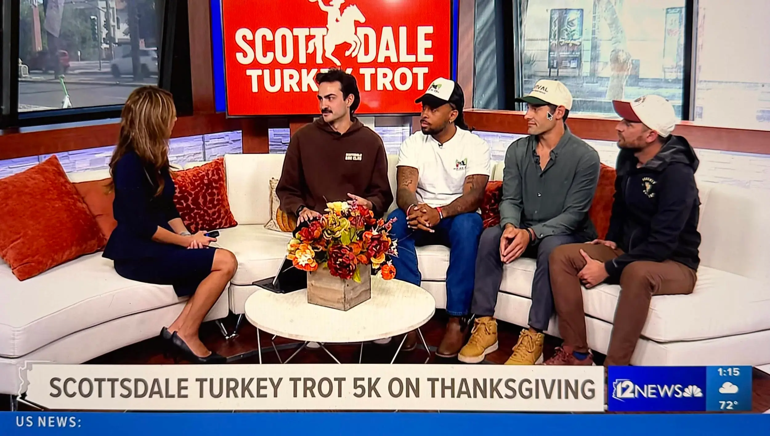Scottsdale Turkey Trot hosts interviewed on 12 News