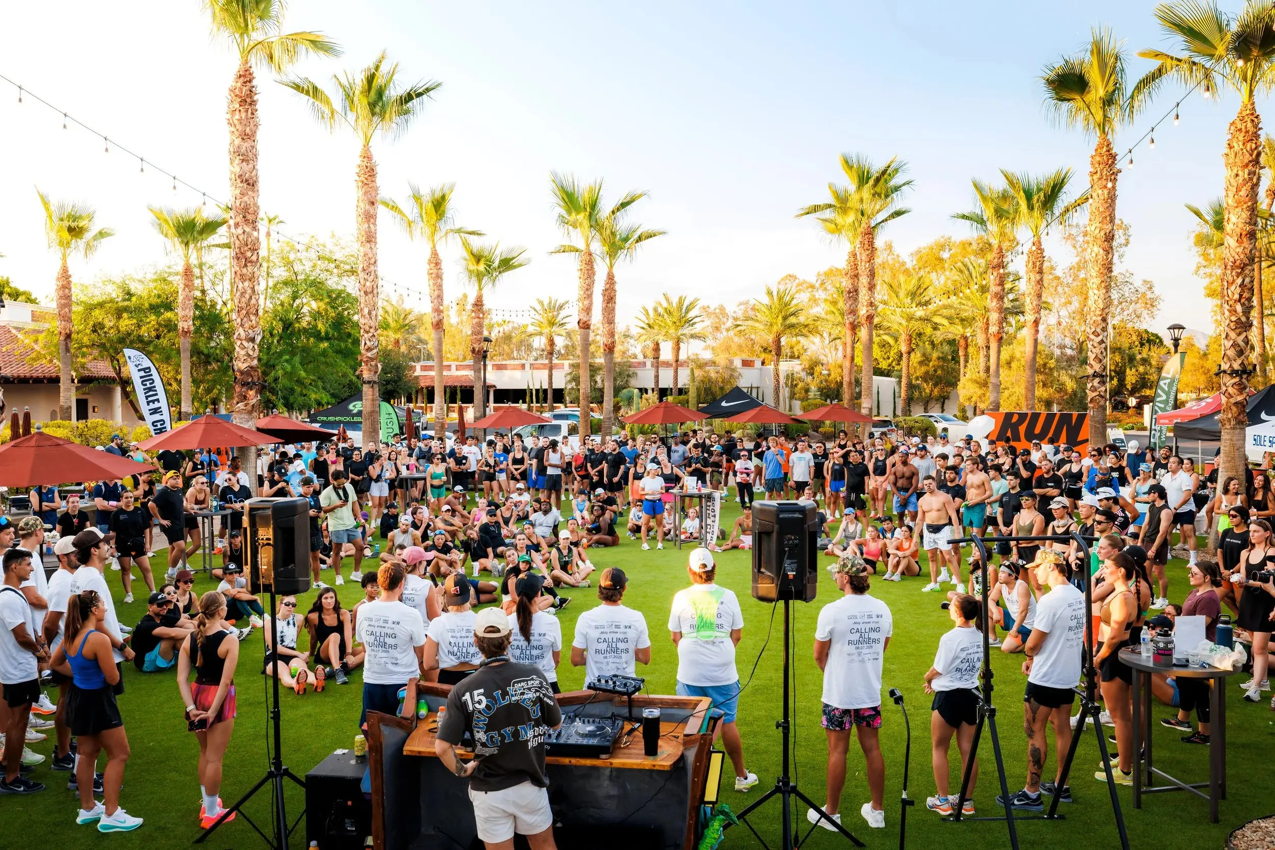 Year-one Scottsdale Turkey Trot finish festival under palm trees