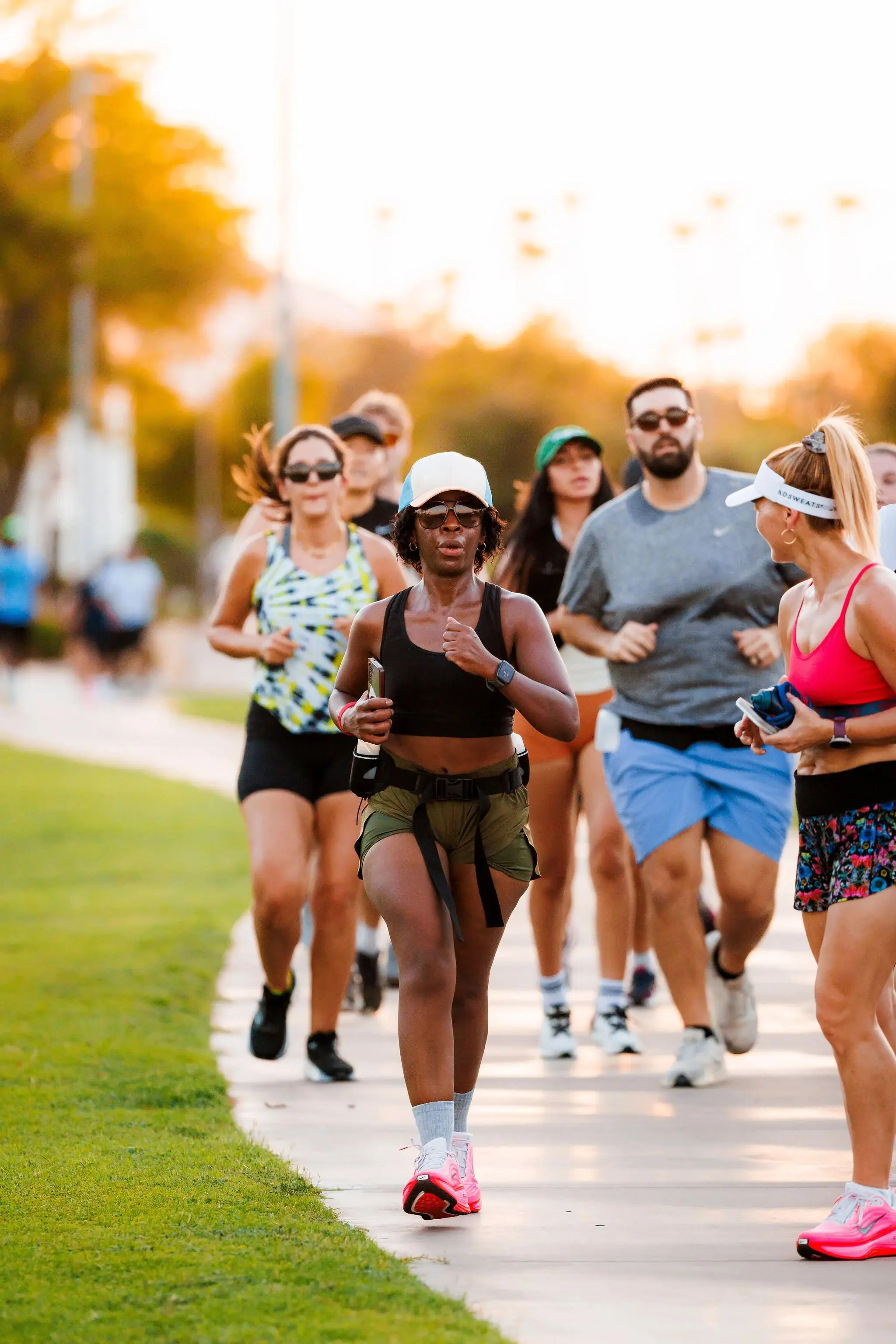 Finish-line celebration at the Scottsdale Turkey Trot
